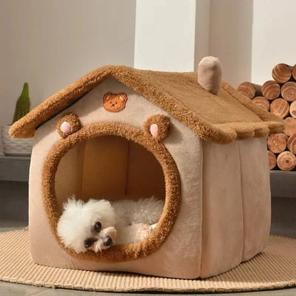 Winter Folding Houses for Small and Medium Sized Dogs and Cats, Mattresses, Pet Products, Puppy Baskets, Winter Kennels