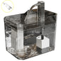 USB Cat Water Fountain with Auto Filter Transparent Anti-Dry Burning Recirculating Dispenser Includes Pump for Cats
