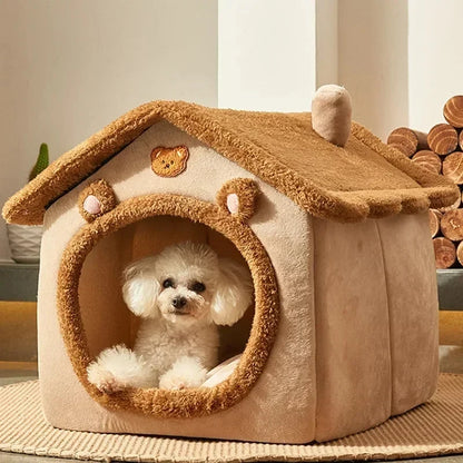 Winter Folding Houses for Small and Medium Sized Dogs and Cats, Mattresses, Pet Products, Puppy Baskets, Winter Kennels