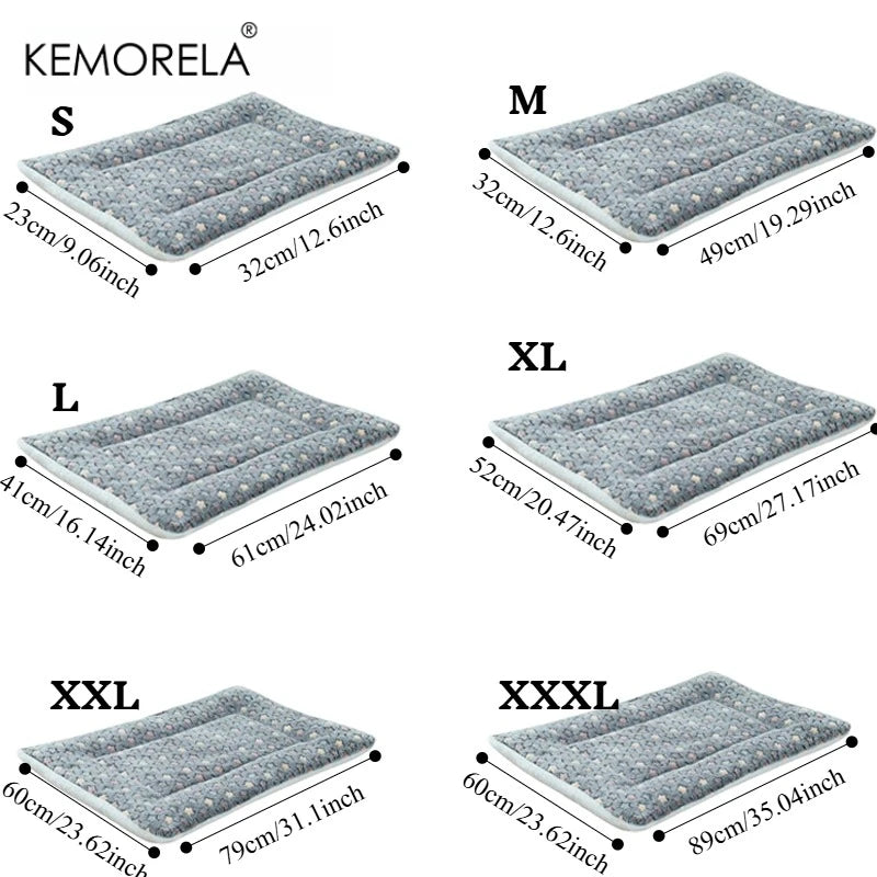 KEMORELA Thick And Soft Pet Mat All Season Dog And Cat Bed Mat Ideal For Small To Medium Dogs Soft And Cushy Pet Supplies
