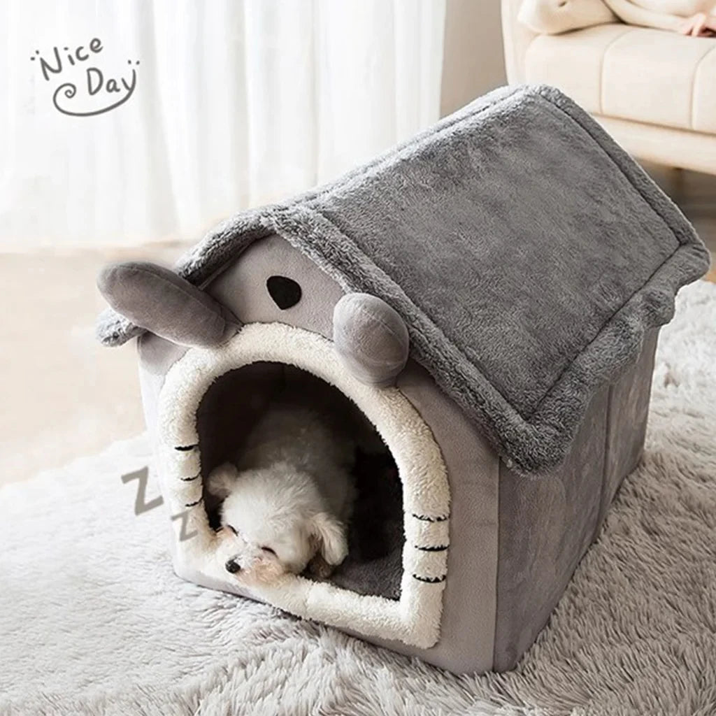 Winter Folding Houses for Small and Medium Sized Dogs and Cats, Mattresses, Pet Products, Puppy Baskets, Winter Kennels