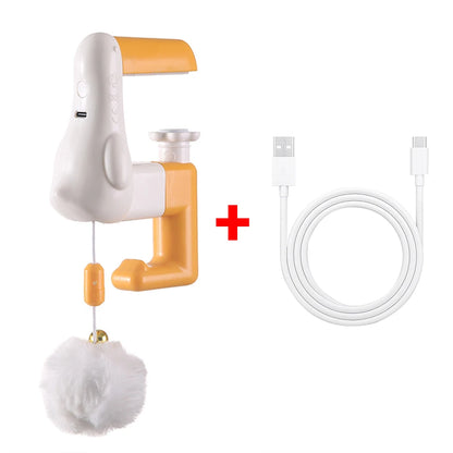 Pet smart toy, self-entertaining cat toy, boredom buster, physical exercise, interactive lift-and-drop automatic cat teaser ball