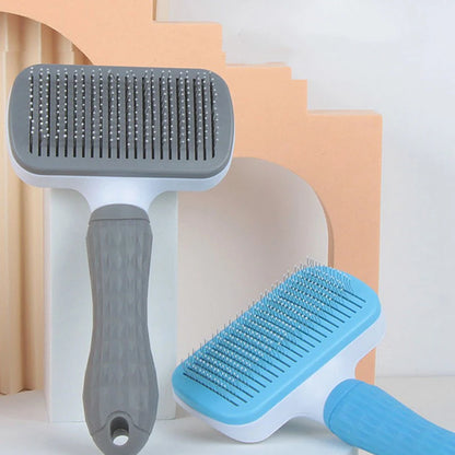 Pet Dog Brush Cat Comb Self Cleaning Pet Hair Remover Brush For Dogs Cats Grooming Tools Pets Dematting Comb Dogs Accessories