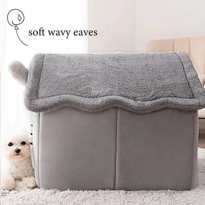 Winter Folding Houses for Small and Medium Sized Dogs and Cats, Mattresses, Pet Products, Puppy Baskets, Winter Kennels