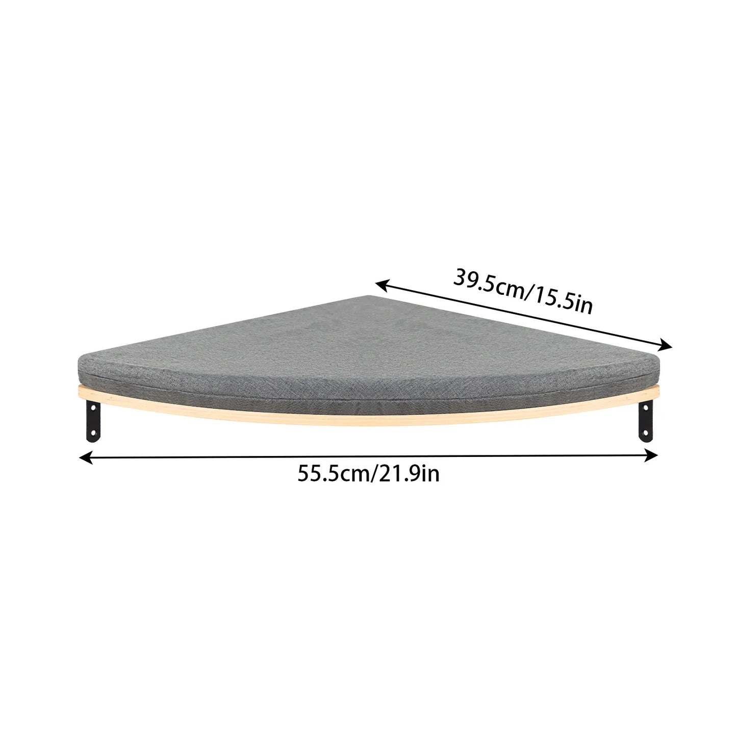 Wall Mounted Cat Shelf Bed with Soft Cushion Cat Perch Indoor Cat Furniture for Kittens & Adult Cats Climbing Sleeping & Playing