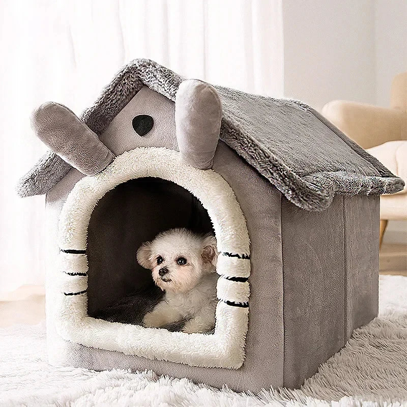 Winter Folding Houses for Small and Medium Sized Dogs and Cats, Mattresses, Pet Products, Puppy Baskets, Winter Kennels
